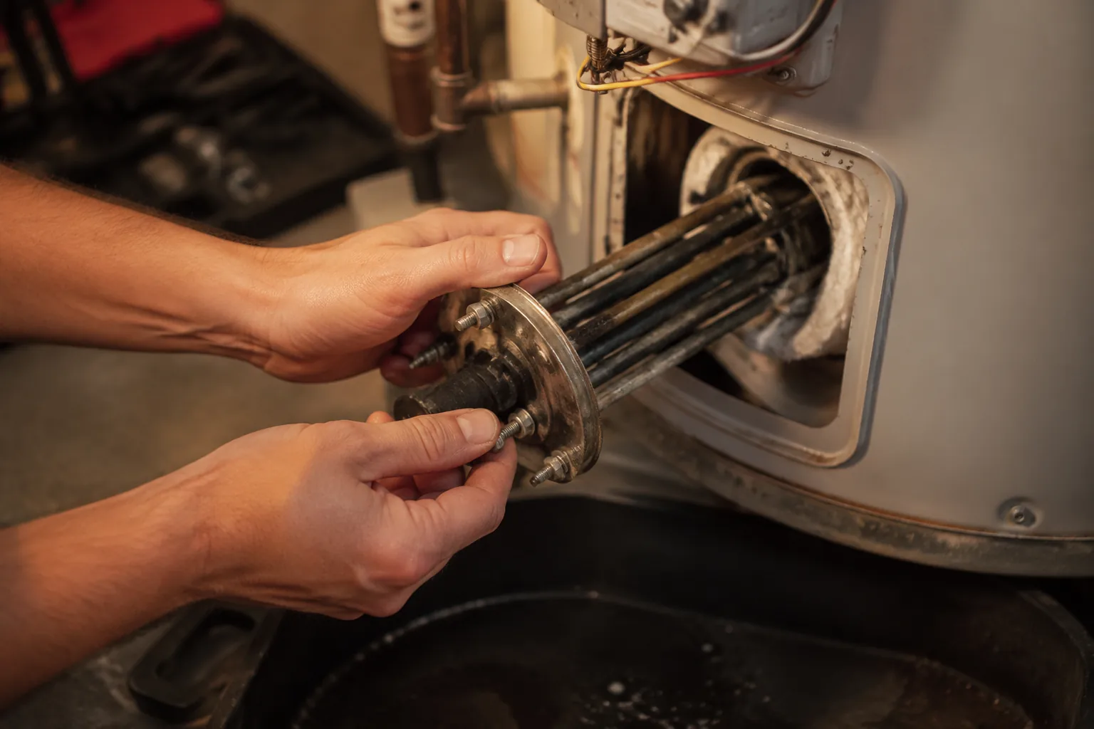 Как снять ТЭН с Gorenje: фланец и болты