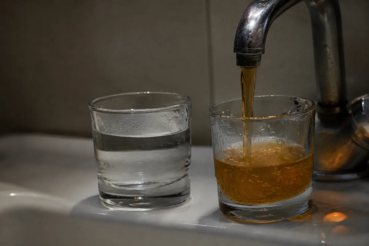 Растворённый магниевый анод рядом с новым из бака водонагревателя