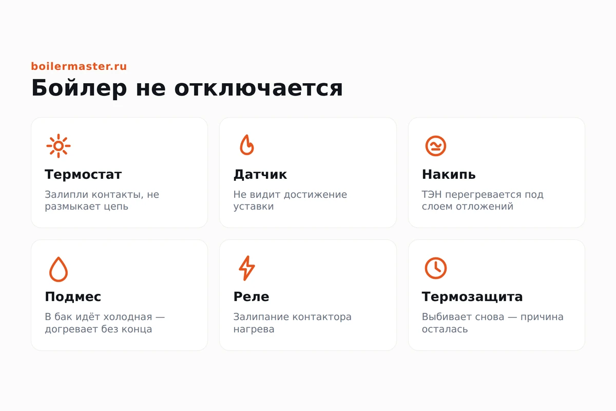 Водонагреватель, который греет без остановки, пар из крана
